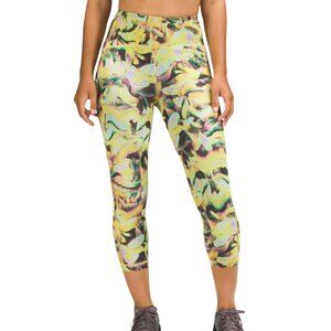 LULULEMON SWIFT SPEED HIGH-RISE CROP 21" LEGGINGS ACTIVE PRINT RUNNING SIZE 4